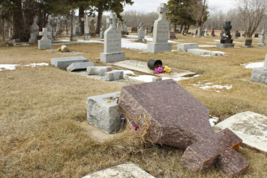 Historic Vita cemetery vandalized